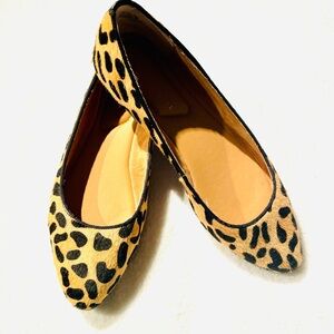 Kelly and Katie Leopard hide Print Women's Flats
